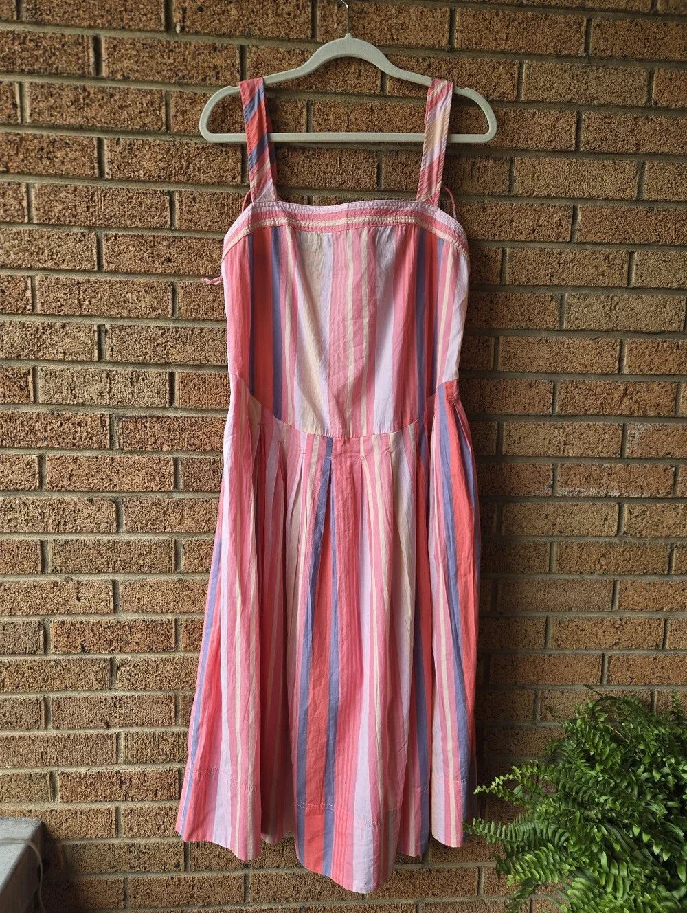 Free People Strawberry Combo Pink Stripe Sundress Size Medium NWT 🌸